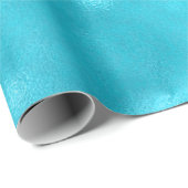 Tiffany Glitter Aqua Ocean Turquoise Glam Glam Gla Cadeaupapier (Rol Hoek)