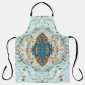 Tiffany Gold: Luxe marmer naadloos Schort (Voorkant)