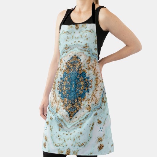 Tiffany Gold: Luxe marmer naadloos Schort (Insitu)