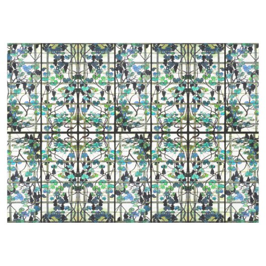 Tiffany Grapes Vineyard Glas in lood Tablecloth Tafelkleed (Voorkant (Horizontaal))