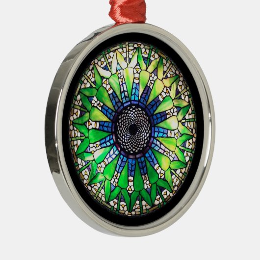 Tiffany Green-versiering Metalen Ornament (Rechts)