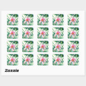 Tiffany Magnolia Vierkante Sticker (Vel)