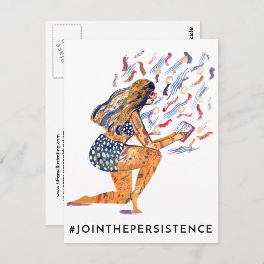 Tiffany Mallery briefkaart (Voorkant / Achterkant)