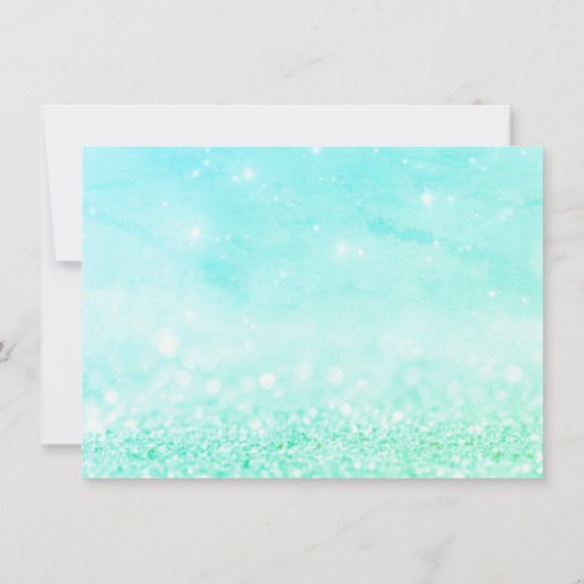 Tiffany Mint Glitter Makeup Certificate Gift (Achterkant)