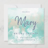 Tiffany modern elegant bruidbruiloft vrijgezellenf kaart (Voorkant)