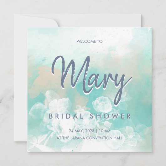 Tiffany modern elegant bruidbruiloft vrijgezellenf kaart (Voorkant)