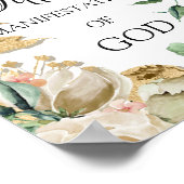 Tiffany naam betekenis bloem bruiloft verjaardag poster (Hoek)