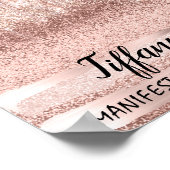 Tiffany Naam Betekenis Verjaardagscadeau 16e Bruid Poster (Hoek)