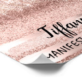 Tiffany Naam Betekenis Verjaardagscadeau 16e Bruid Poster (Hoek)