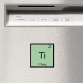 Tiffany Naam Chemie Element Periodiek Systeem Magneet (Insitu (Vaatwasser))