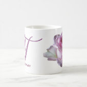 Tiffany naam roze rozenbloemen boho Koffiemok (Center)