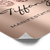 Tiffany Name Betekenis New Baby Feet Roos Chocolat Poster (Hoek)