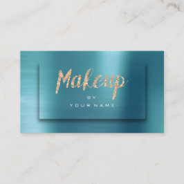 Tiffany Ocean Gold Typograaf Makeup Artist 3D Visitekaartje