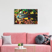 Tiffany Sluit Glas in lood lamp Shade Canvas Afdruk (Insitu (Woonkamer))