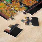 Tiffany Stained Glass Window Fall Landscape Puzzle Legpuzzel (Zijkant)