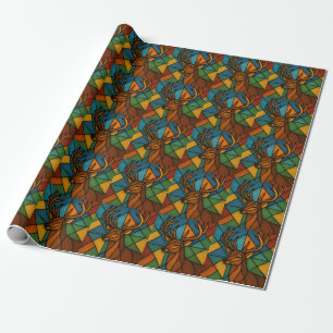 Tiffany-stijl Gebrandschilderd Glasontwerp met Her Cadeaupapier