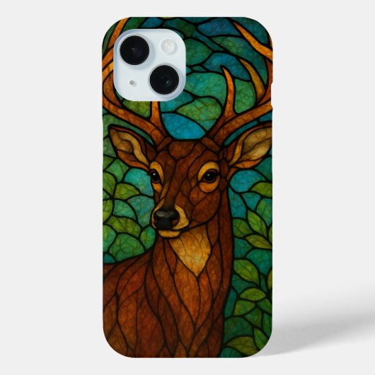 Tiffany-stijl Gebrandschilderd Glasontwerp met Her Case-Mate iPhone Case (Achterkant)