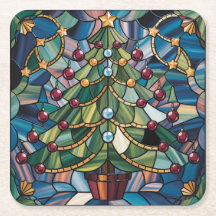Tiffany-stijl Gebrandschilderde Kerstboom