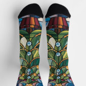 Tiffany-stijl glas-in-lood kerstboom sokken (Top)