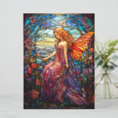 Tiffany stijl Glas in lood magische fee (Staand voorkant)