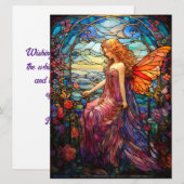 Tiffany stijl Glas in lood magische fee (Voorkant / Achterkant)