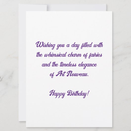 Tiffany stijl Glas in lood magische fee (Achterkant)