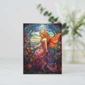 Tiffany stijl Glas in lood magische fee Briefkaart (Staand voorkant)