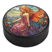 Tiffany stijl Glas in lood magische fee Hockey Puck (3/4)