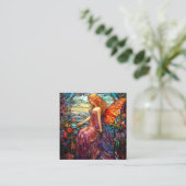 Tiffany stijl Glas in lood magische fee Informatiekaartje (Staand voorkant)