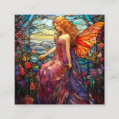 Tiffany stijl Glas in lood magische fee Informatiekaartje (Voorkant)