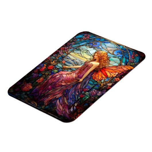 Tiffany stijl Glas in lood magische fee Magneet (Linkerzijde)