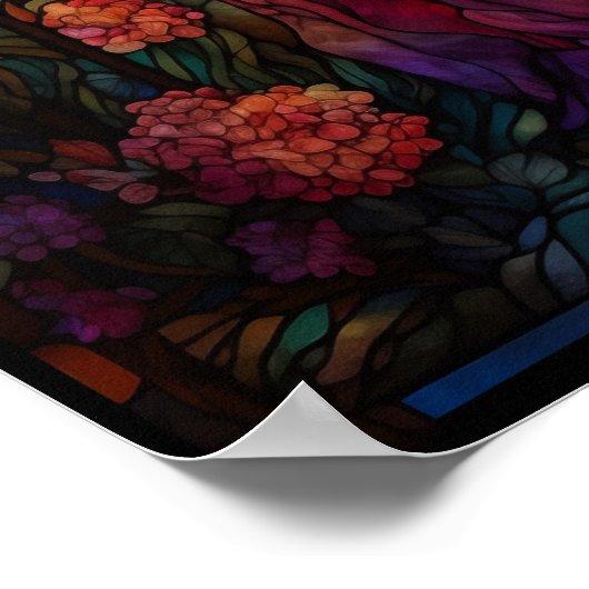 Tiffany stijl Glas in lood magische fee Poster (Hoek)