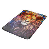 Tiffany-stijl Glas in lood Majestic Lion Badmat (Gekanteld)