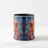 Tiffany-stijl Glas in lood Majestic Lion Mok (Midden)
