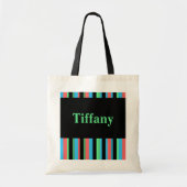 Tiffany  striped Canvas tas (Voorkant)