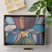 Tiffany-Style Gebrandschilderde Kerstboom Tissuepapier (Geschenk)