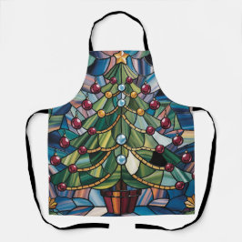 Tiffany-Style Stained Glass Christmas Tree Schort