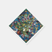 Tiffany-Style Stained Glass Christmas Tree Servet (Hoek)