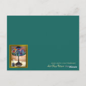 Tiffany Tulip Lamp Art Briefkaart (Achterkant)