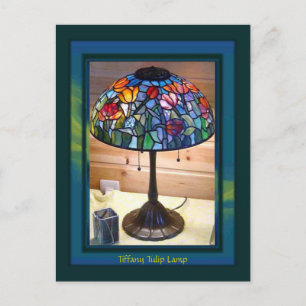 Tiffany Tulip Lamp Art Briefkaart