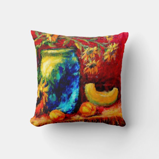 Tiffany Vase, Sunflower Harvest Table by Sharles Kussen (Voorkant)