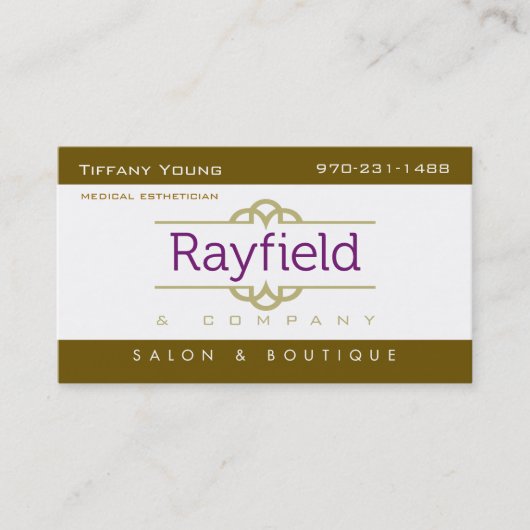 Tiffany Young Visitekaartje Afsprakenkaartje (Voorkant)