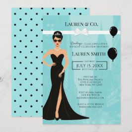 Tiffany's Birthday and Co Audrey Invitation Kaart
