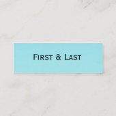 Tiffany's Chic Mini Visitekaartje (Achterkant)