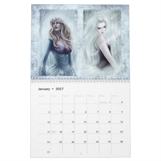 Tiffany's kalender van 12 maanden (Jan 2027)