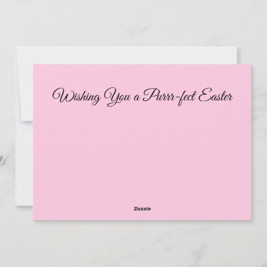 Tiffanys Paasmand - Kat/ Kitten  - Platte kaart (Achterkant)