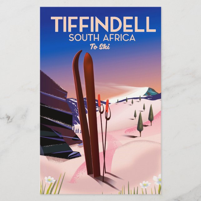 Tiffindell Zuid-Afrika Ski-poster (Voorkant)