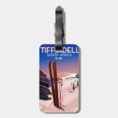 Tiffindell Zuid-Afrika Ski-poster Bagagelabel (Achterkant verticaal)