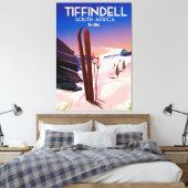Tiffindell Zuid-Afrika Ski-poster Canvas Afdruk (Insitu (Slaapkamer))