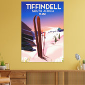 Tiffindell Zuid-Afrika Ski-poster Canvas Afdruk (Insitu (Woonkamer))